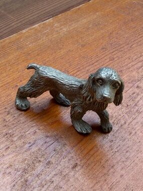 Pewter Cocker Spaniel Dog Figurine